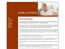 Tablet Screenshot of annikaostberg.se